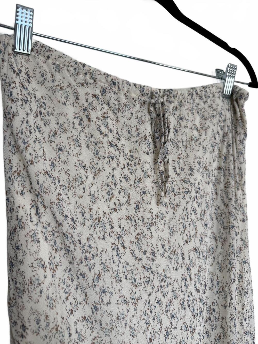 Vintage Newport News CottageCore Floral Ruffle Hem Midi Skirt